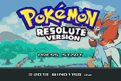Pokemon Resolute (v1.07) Title Screen